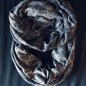 American Apparel Circle Scarf Gray White Marble
